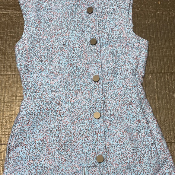 Opening Ceremony Blue Patterned Mini Dress - Picture 6 of 12